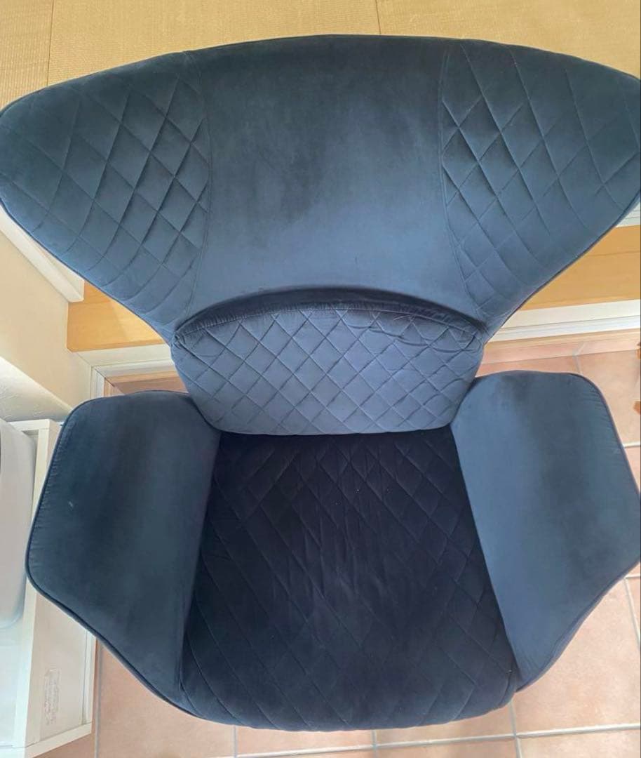 【美品】KARE / カレ｜チューダー　ベルベッドソファ｜一人掛け