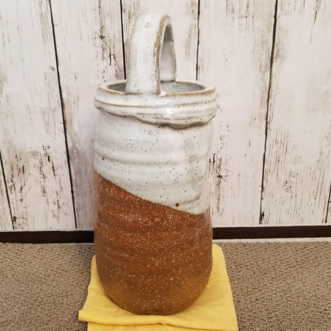 十二代 田原陶兵衛 手付 花入れ