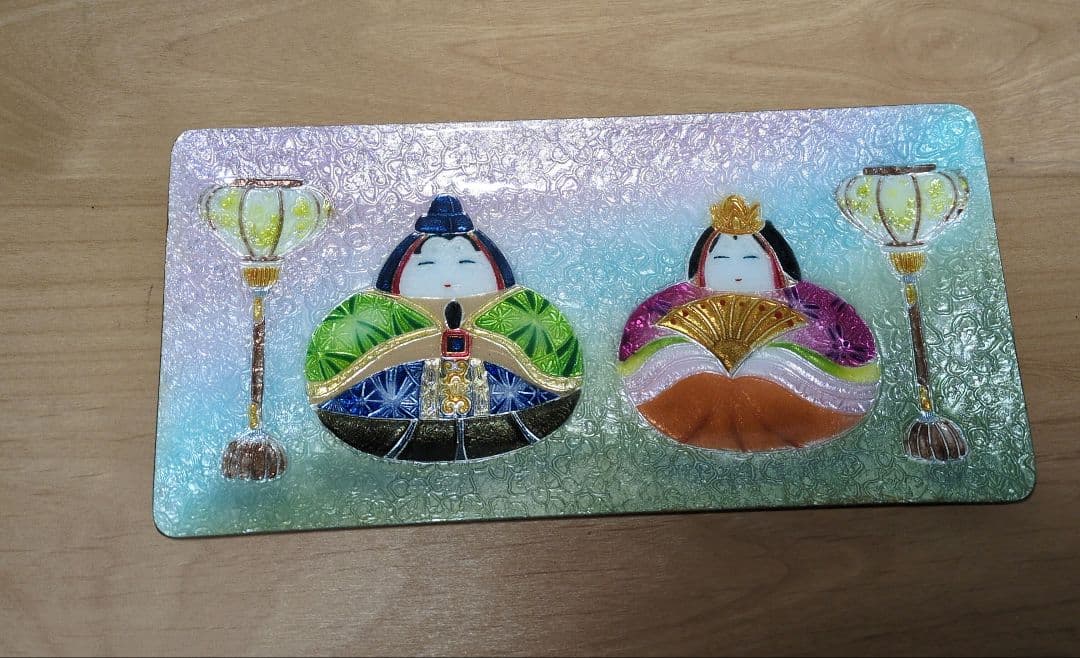 ひな祭り飾り　七宝焼　飾り皿 安藤七宝店　飾り皿3点セット