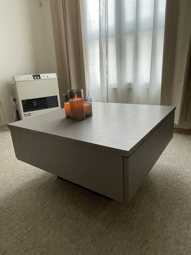 送料込み◎収納付き！安心の日本製✳︎グレー センターテーブル