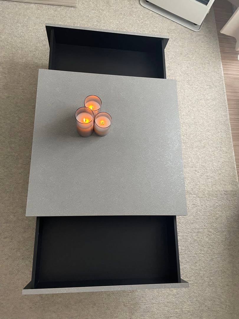 送料込み◎収納付き！安心の日本製✳︎グレー センターテーブル