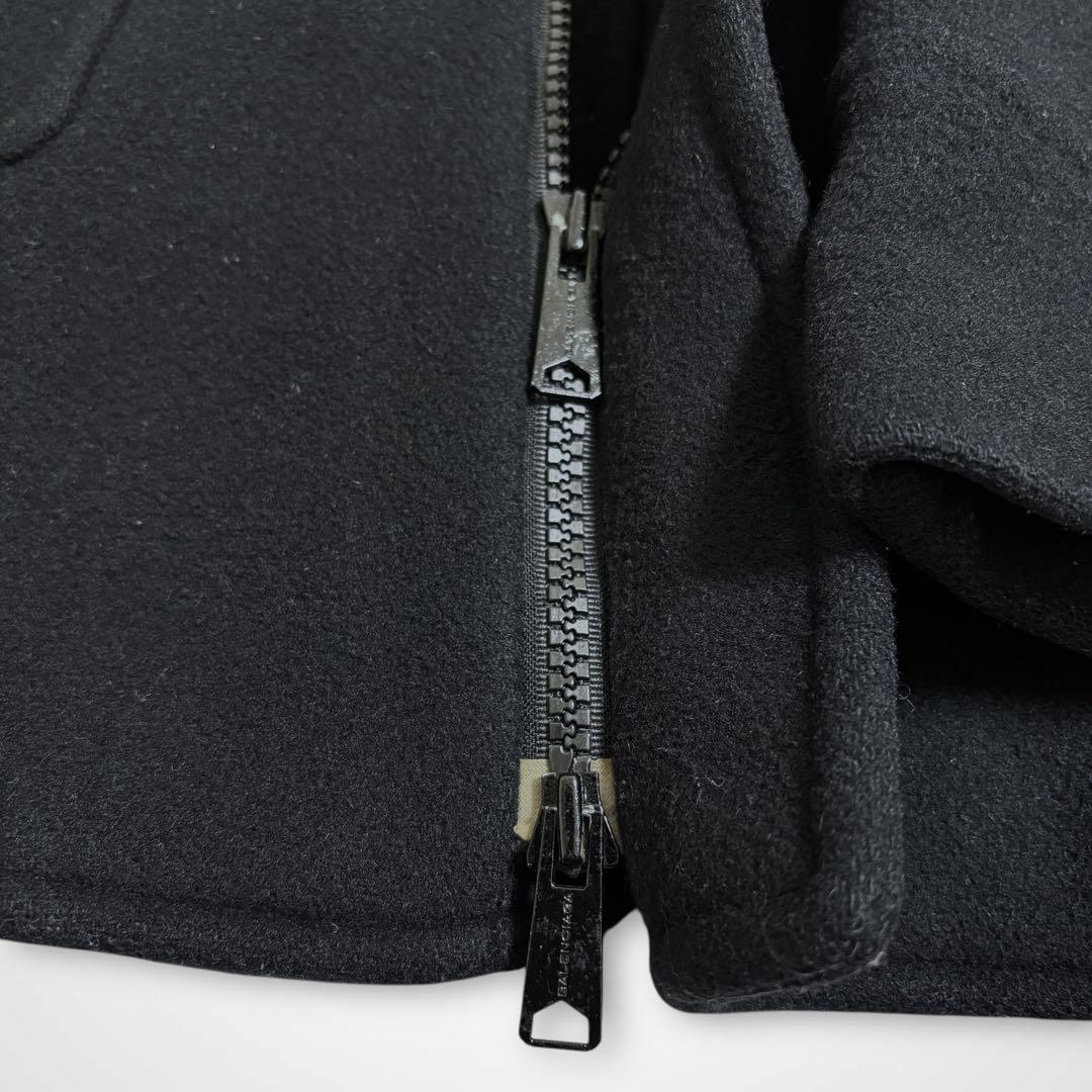 08AW ニコラ期 バレンシアガ ダッフルコート ミリタリー チンストラップ