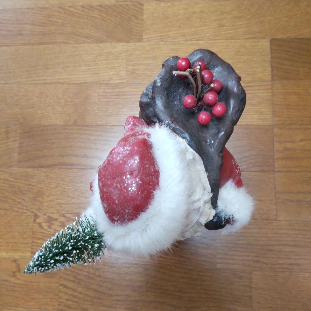 サンタクロースの置物　陶器製　ハンドメイド　アンティーク