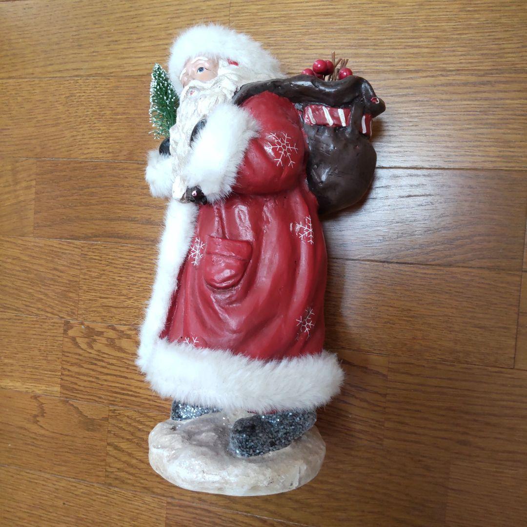 サンタクロースの置物　陶器製　ハンドメイド　アンティーク