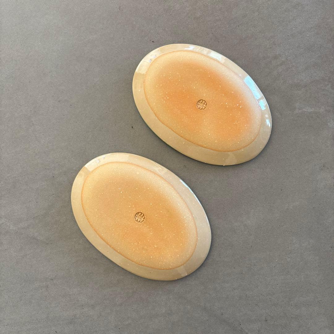 《ほぼ新品》美品【陶葊】京焼　清水焼　白掛彩草花　色絵付け　皿　桜　陶あん