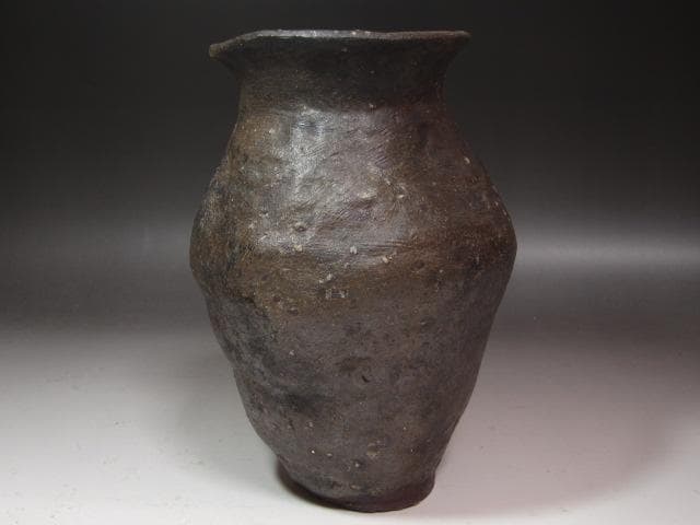 ★　古常滑花入　時代を感じる一品です★x419