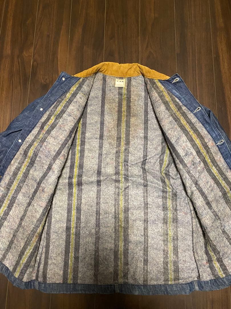 Lee デニムカバーオール 濃紺　インナー付