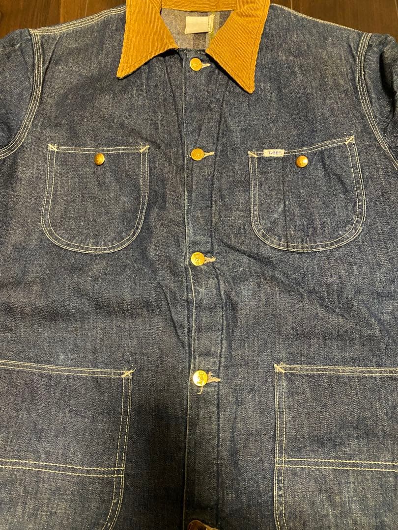 Lee デニムカバーオール 濃紺　インナー付