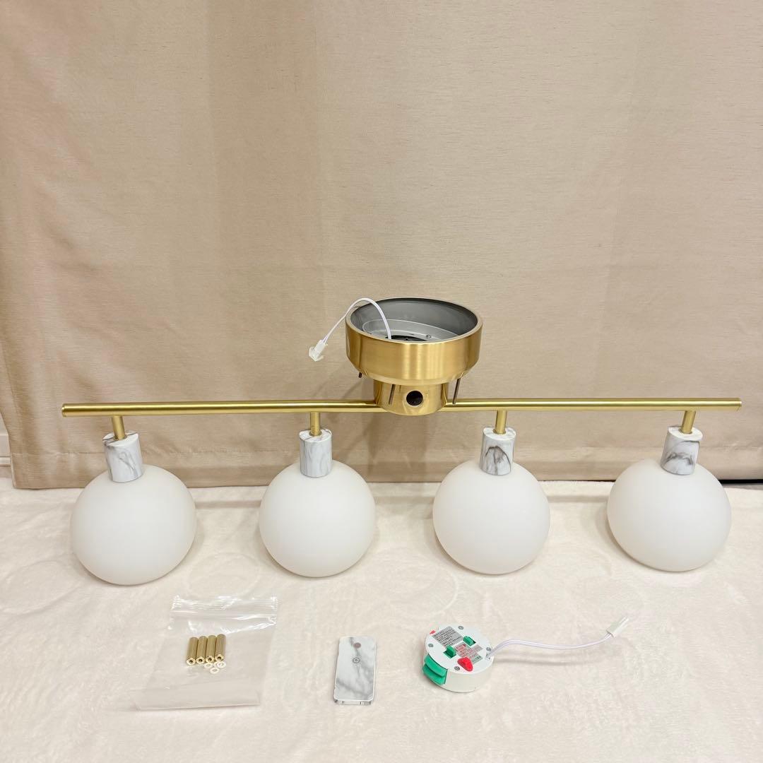 Francfranc マーブルヴェール シーリングランプ　4灯