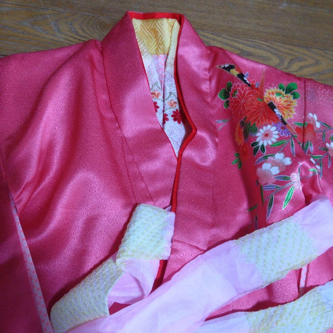 美品★美しいグラデーションの被布と着物と小物★七五三