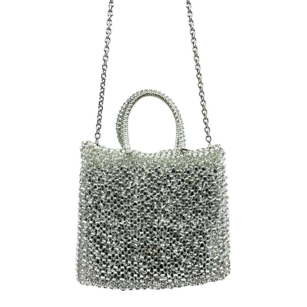 美品　ANTEPRIMA　スタンダードミニアトゥーラ　インナーバッグ　シルバー