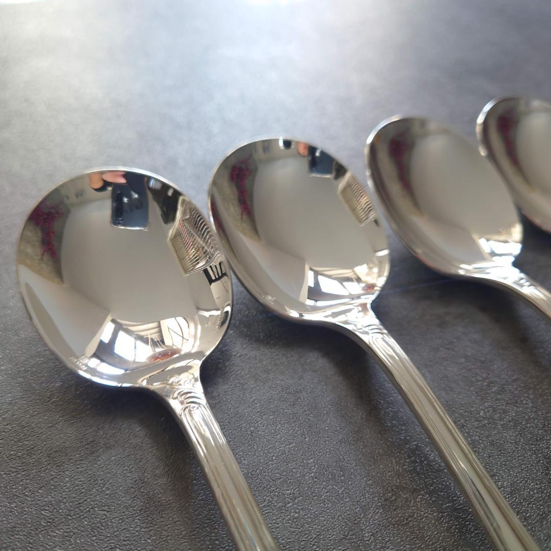 希少 美品 クリストフル マルリー コンソメスプーン 6点