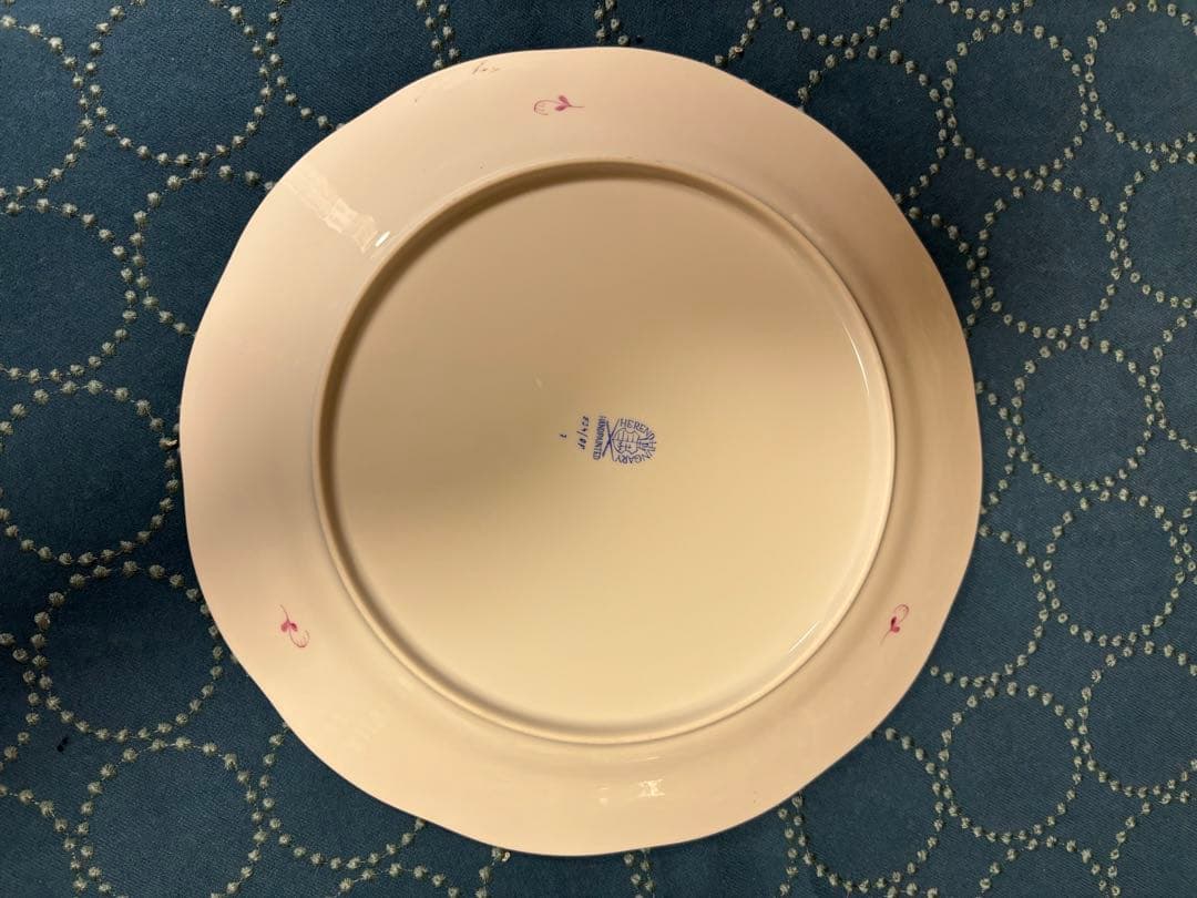 HEREND ヘレンド　アポニーピンク③プレート皿　25cm２枚