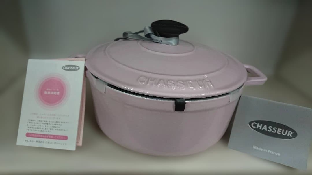CHASSEUR ホーロー鍋 ピンク