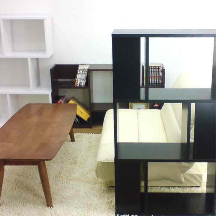 マルチシェルフ　3段　BK/WAL/WH