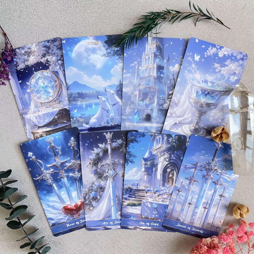 【正規品タロットカード】入手困難な海外デッキ✨クリスタルの愛のタロットカード