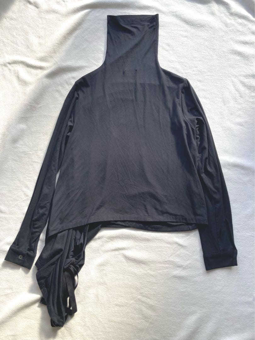 ANN DEMEULEMEESTER アシンメトリー　変形カットソー　黒　美品