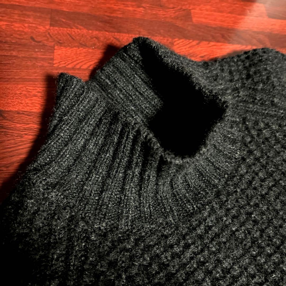 綺麗美品　超肉厚　wjk ハードワッフル　ハイネックニット　セーター　L