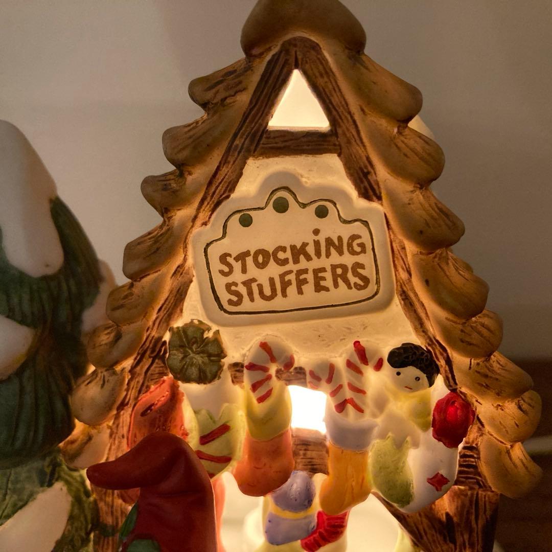 クリスマス ライトハウス フィッツ＆フロイド 陶器製 ヴィンテージ品 レア
