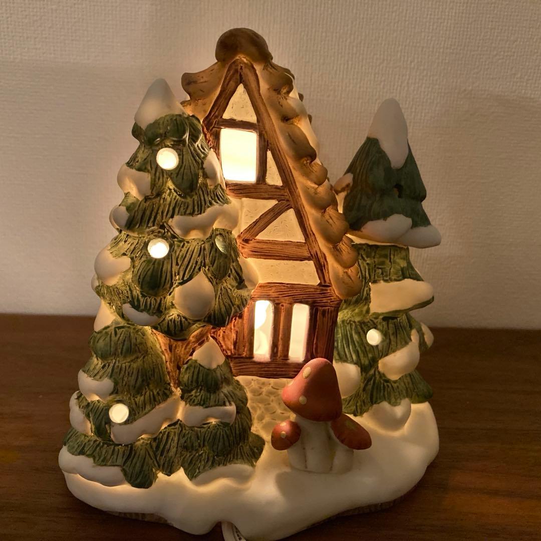 クリスマス ライトハウス フィッツ＆フロイド 陶器製 ヴィンテージ品 レア