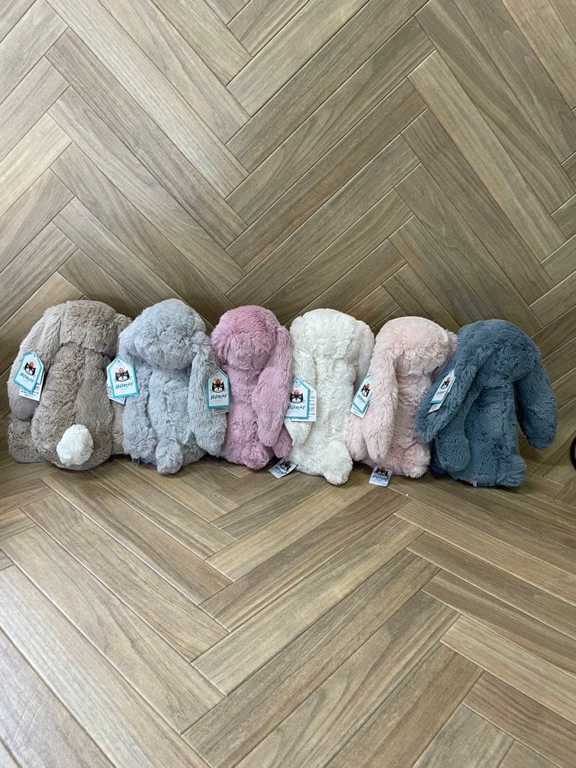   うさぎ　ぬいぐるみ　花柄×3 ノーマル×3