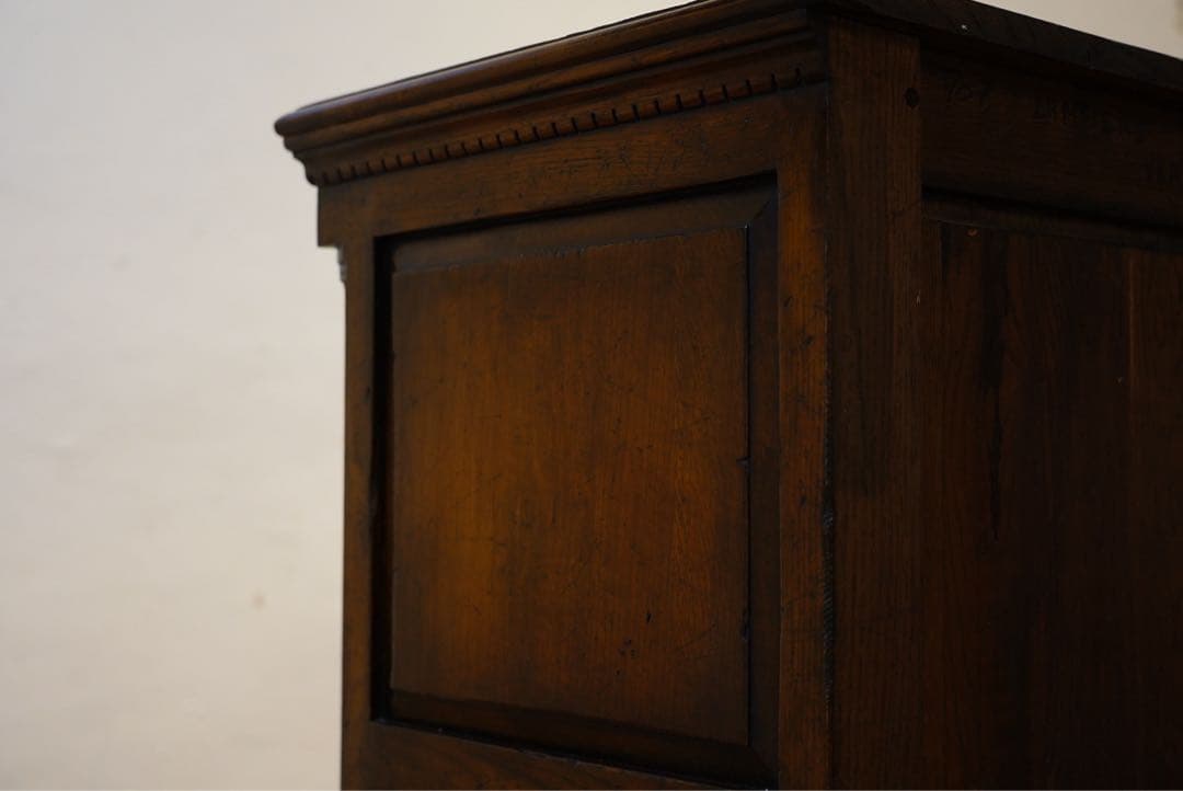 フランスアンティーク　1800年代　古木　キャビネット　カウンター