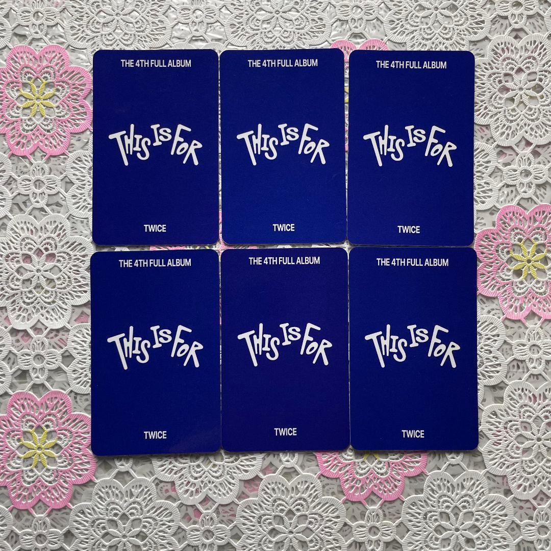 TWICE THIS IS FOR 事前収録 限定 トレカ 6枚