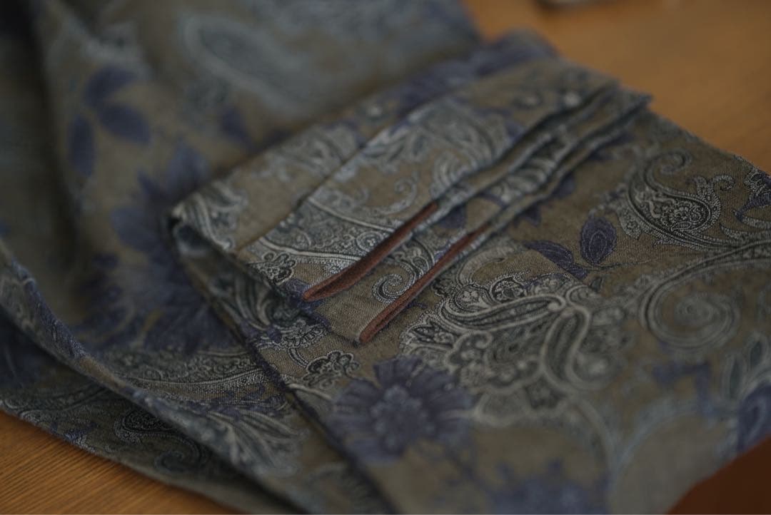 size:50 ETRO ペイズリー 花柄 セットアップ スーツ ジャケット