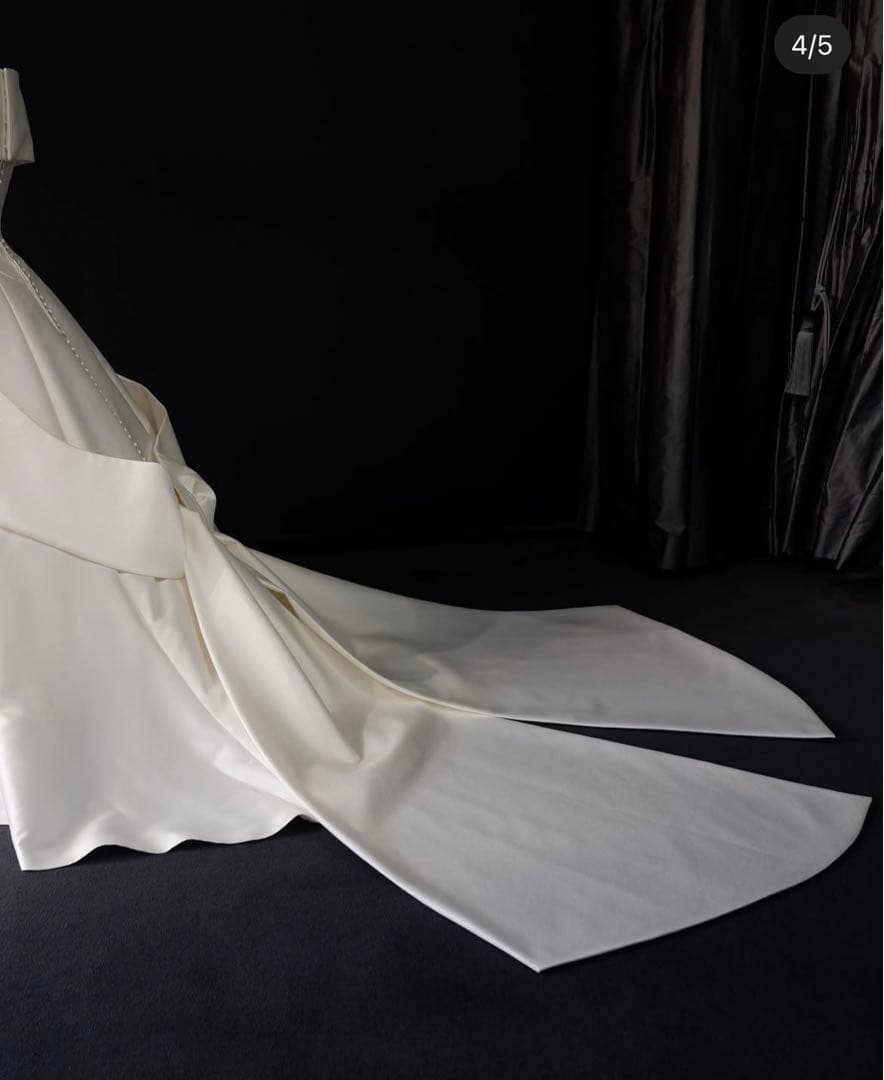 エマリーエ シンプルエリザベート11号 リボンボンネやベール等付