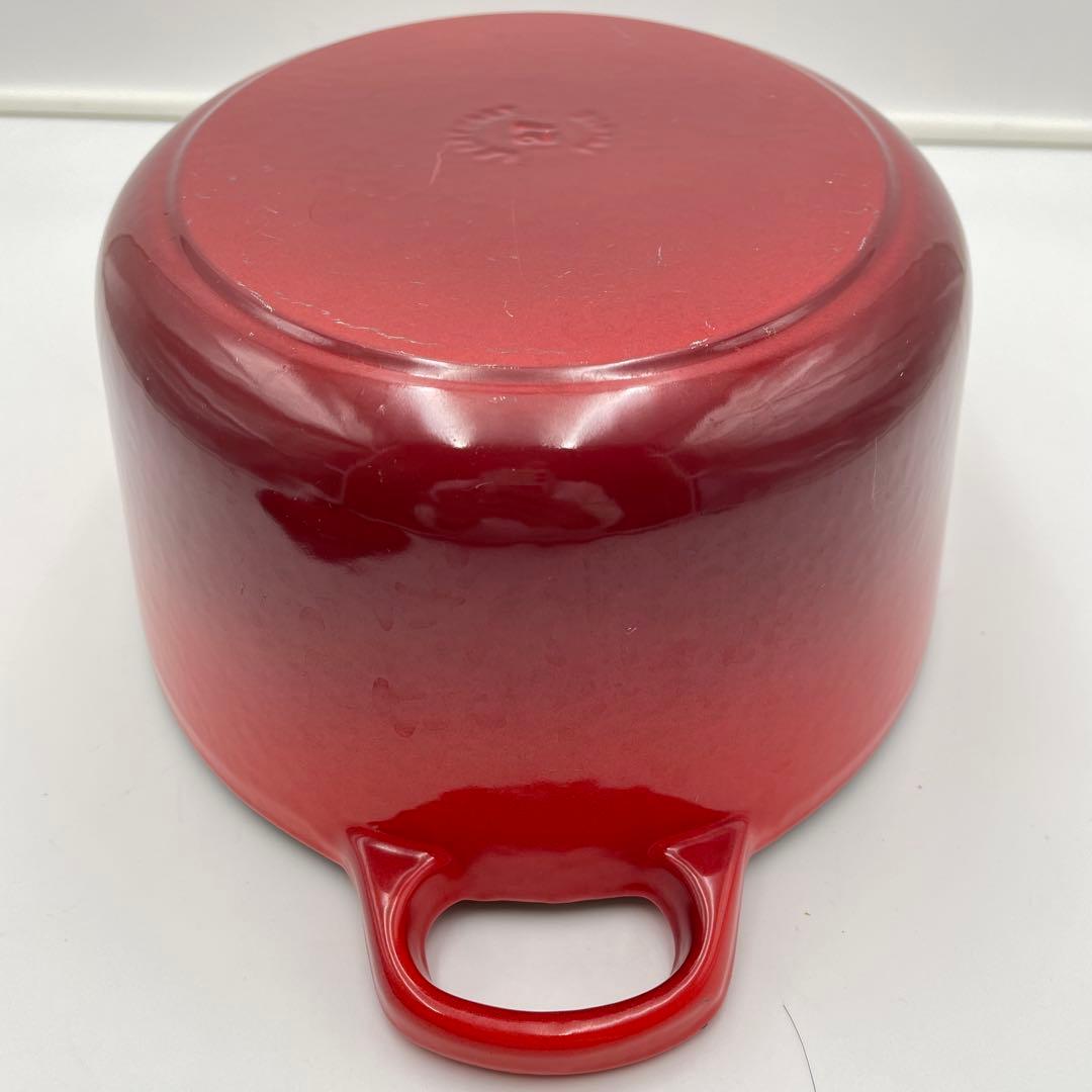 LE CREUSET ココット　オーバル　27cm チェリーレッド　両手鍋