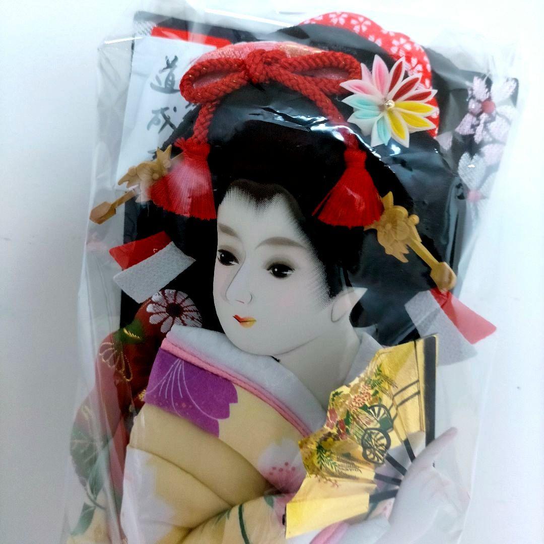 羽子板 新品 13号 パノラマ ガラスケース 桃 道明寺 友禅