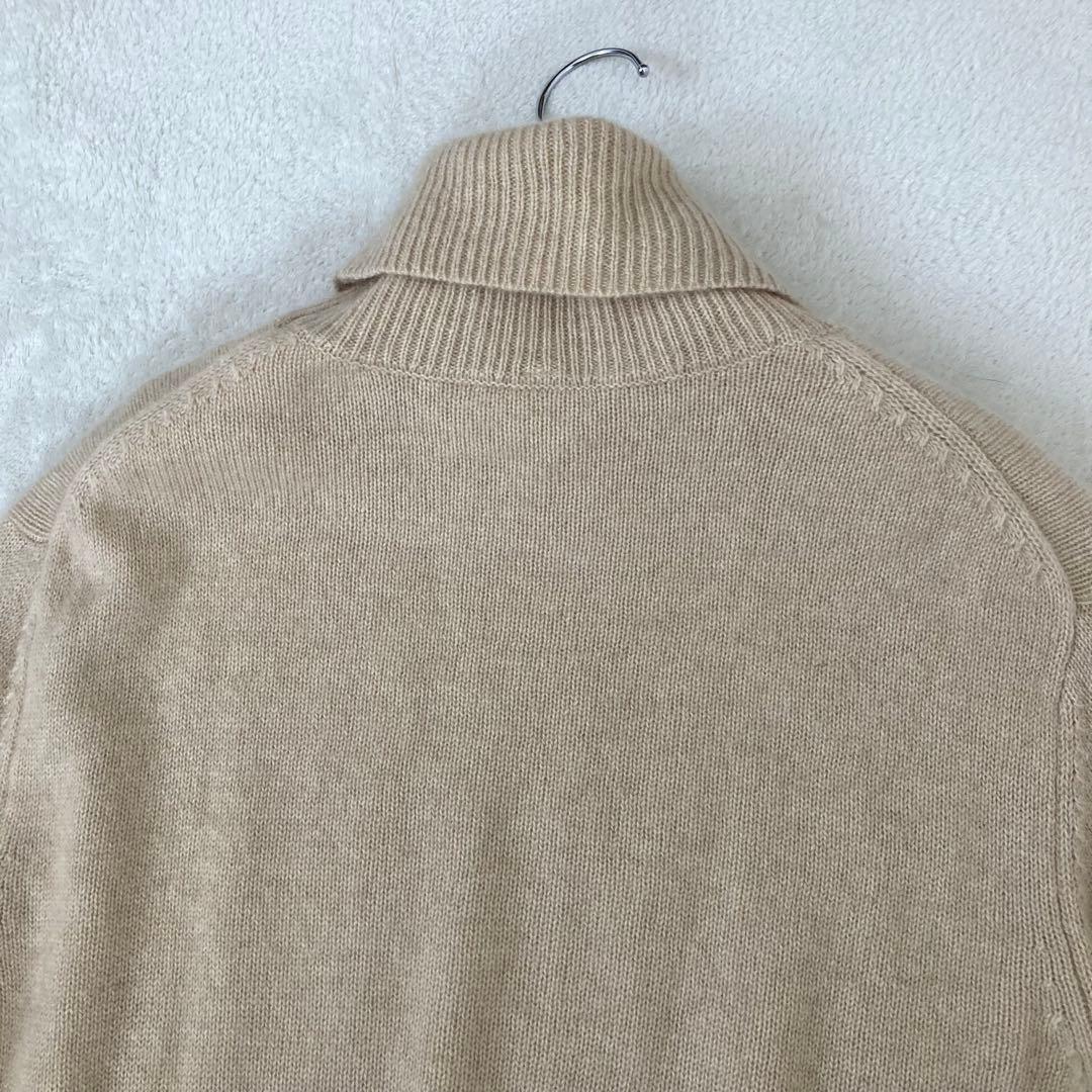 MUJI Labo 自然のまんまの色　カシミヤタートルネックセーター　メンズＬ