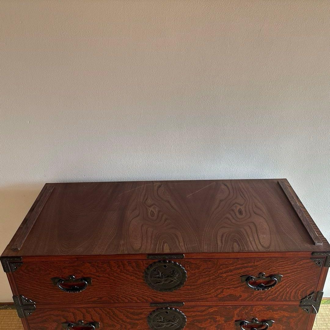 岩谷堂箪笥　木製 3段引き出し 箪笥