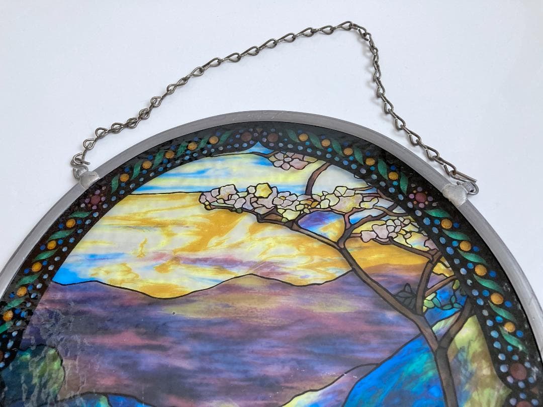 自然の風景 ステンドグラス グラスマスターズ ランドスケープ 円形