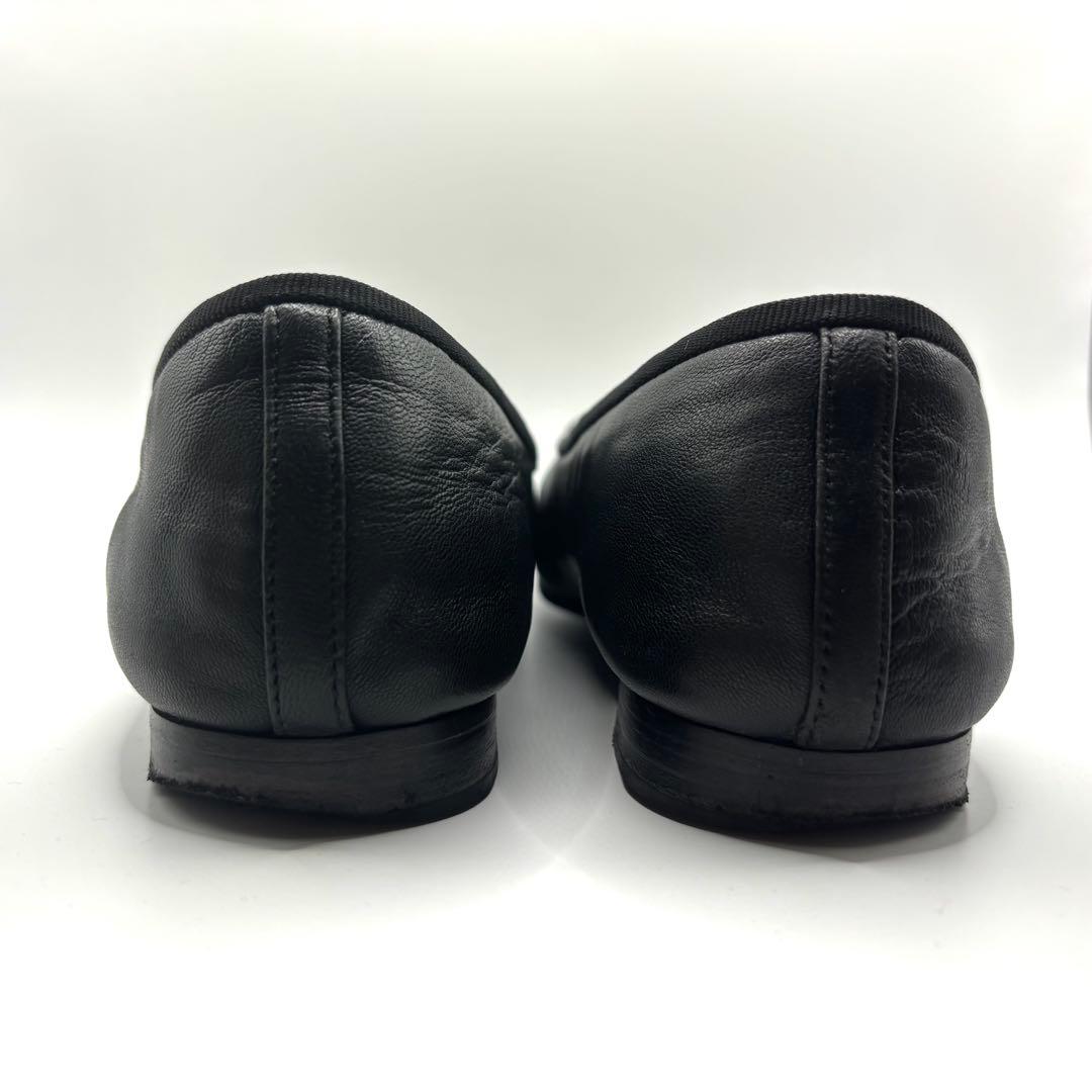 ✨美品✨CHANEL バレエシューズ　バレリーナ　レザー　ブラック　24㎝相当