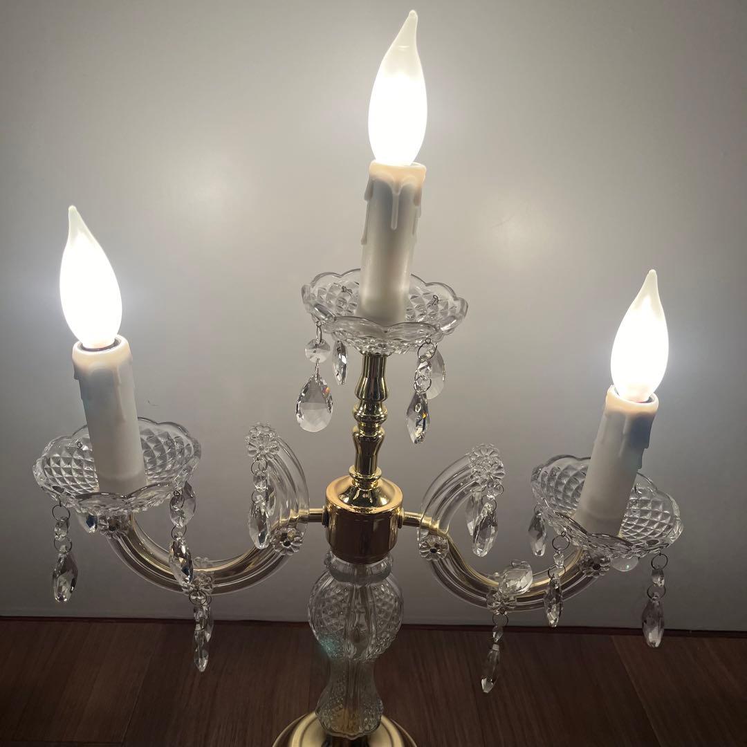 お値下中 アンティークライト　 タッチセンサーライト キャンドル型シャンデリア