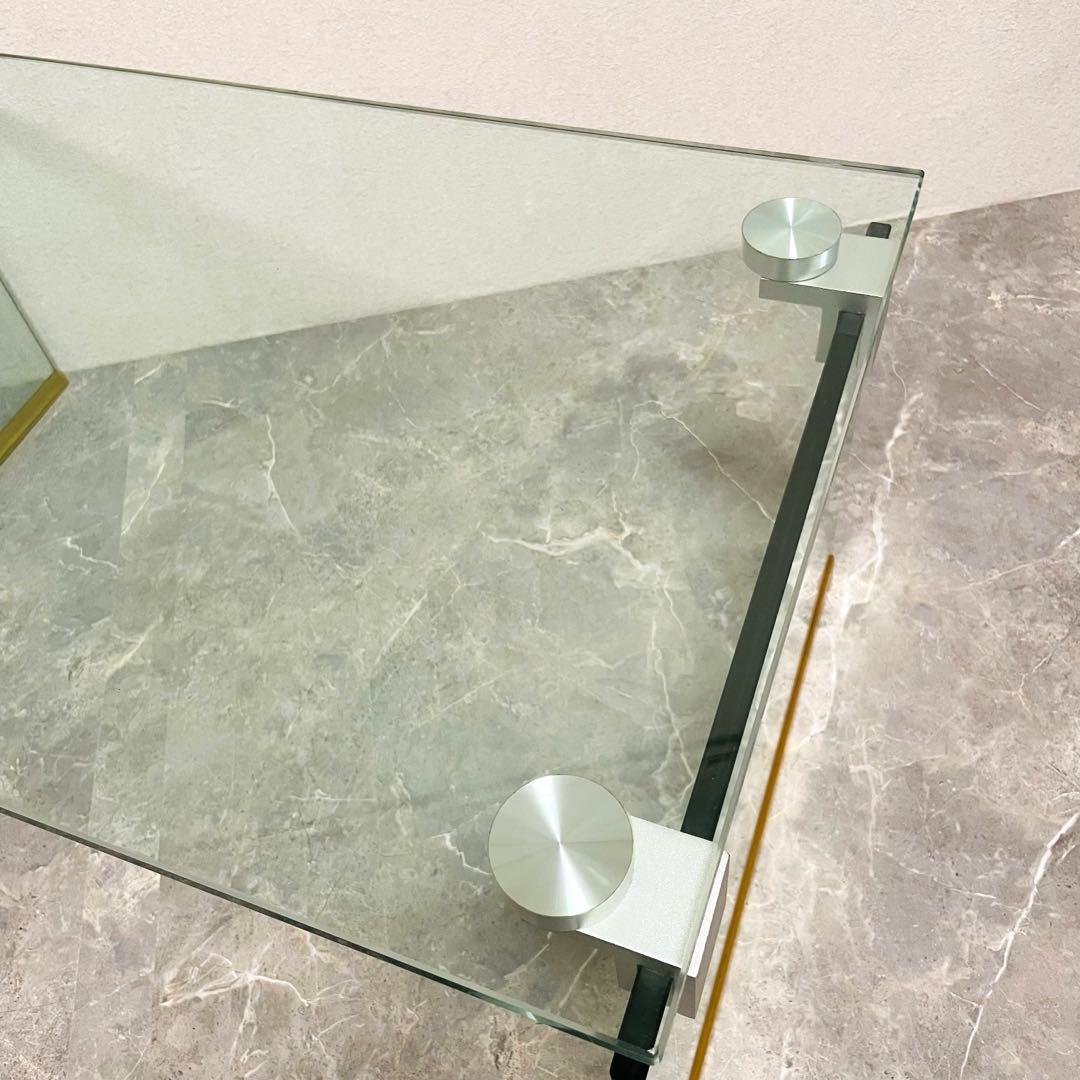フランフラン　サローネ　コーヒーテーブル　ガラステーブル　クリアテーブル