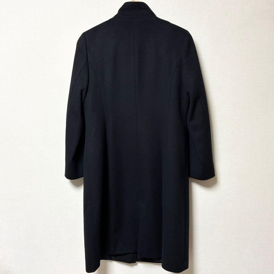 極美品 2024AW 23区 カシミヤ混スタンドカラーコート ブラック ウール