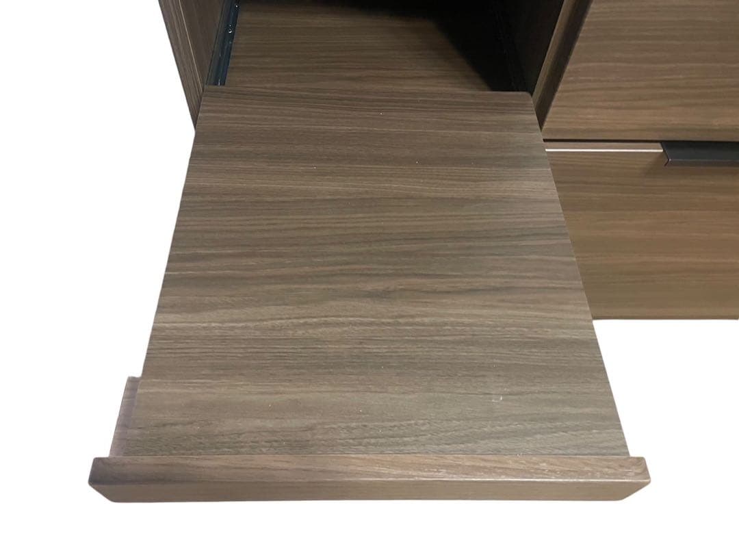 ◯【美品】松田家具大川 アルバ キッチンボード 食器棚 レンジボード ハイグロス