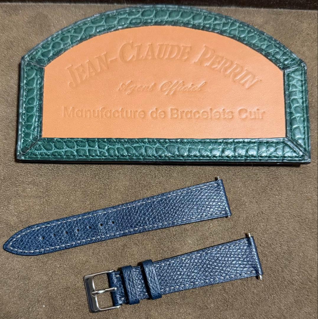 JEAN-CLAUDE PERRIN ジャンクロードぺラン ネイビー 19mm