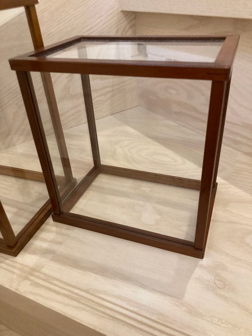 レトロ　ガラスケース 2個セット