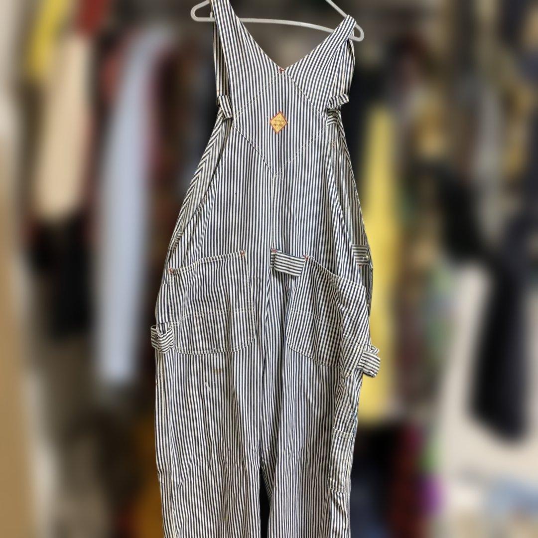 50s PENNEY'S PAY-DAY ヒッコリーダブルニー　エプロン付き