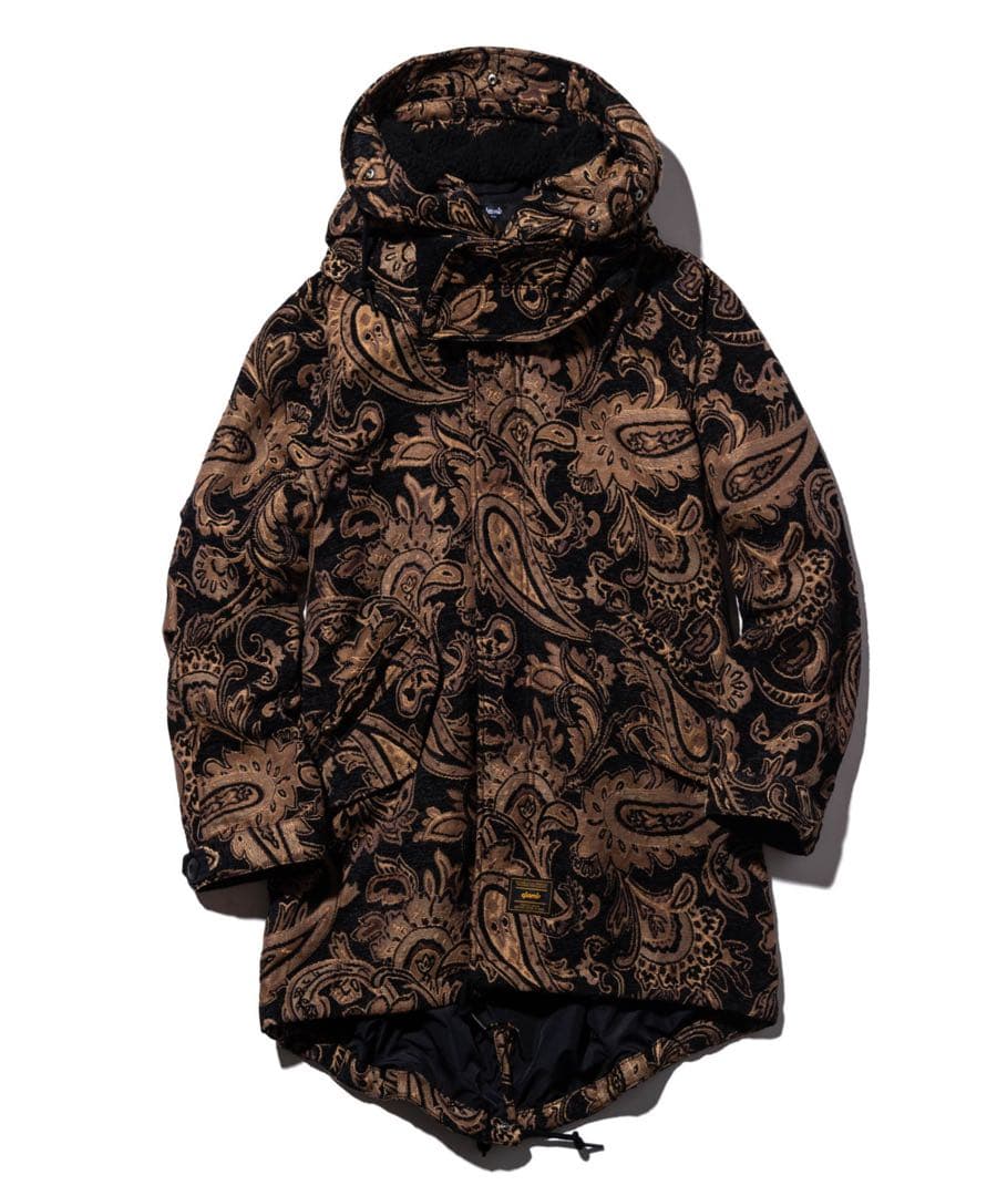 glamb ハイネックモッズコート