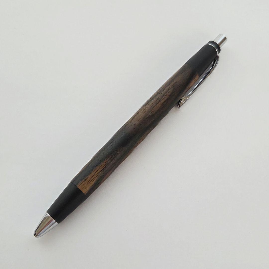 【新品未使用品】野原工芸 特上黒柿 孔雀杢 シャープペンシル 0.5mm 限定