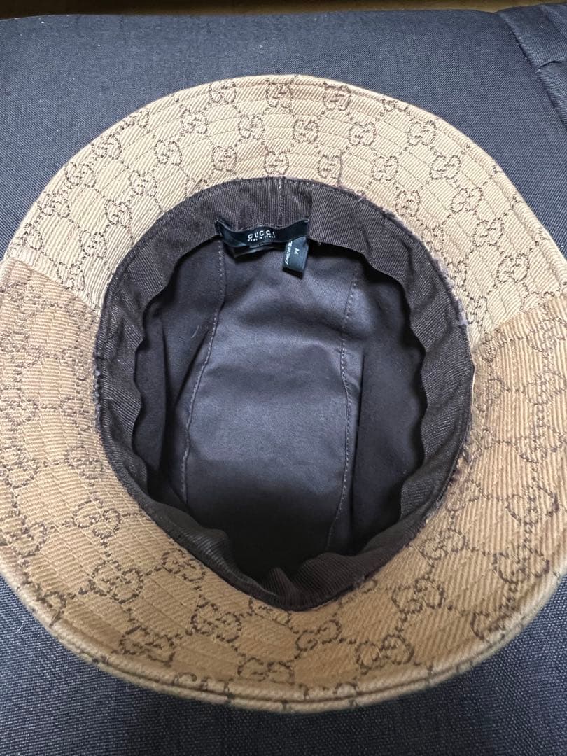 【美品】GUCCIグッチ GGキャンバスバケットハット