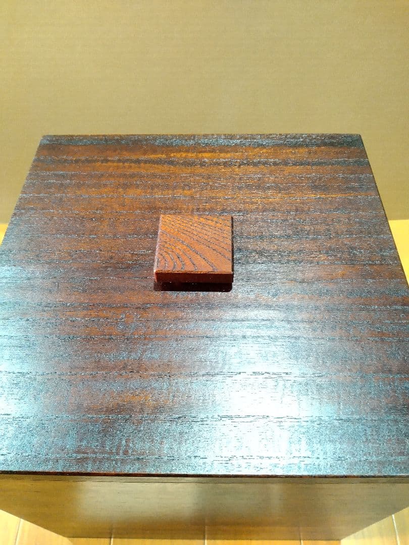 漆塗り(10回塗り)　桐米櫃(こめびつ)　5キロ用　升&すりきり板付き