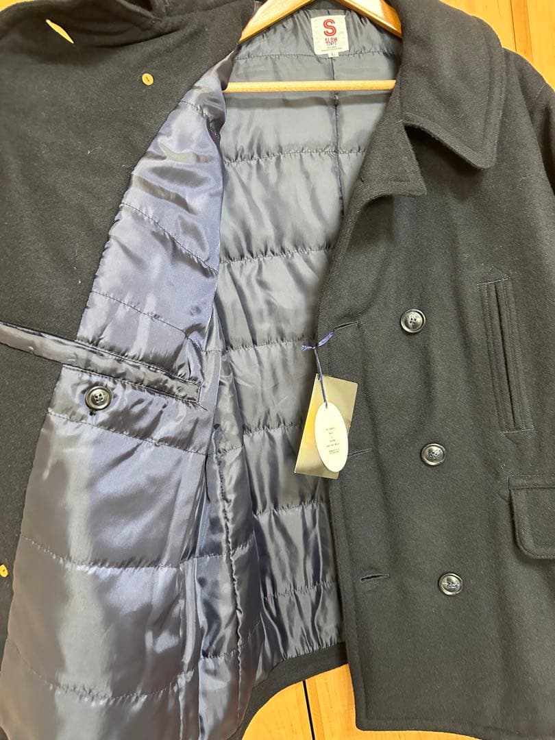 【新品】SLOW TEMPO P coat スローテンポ ピーコート ネイビー