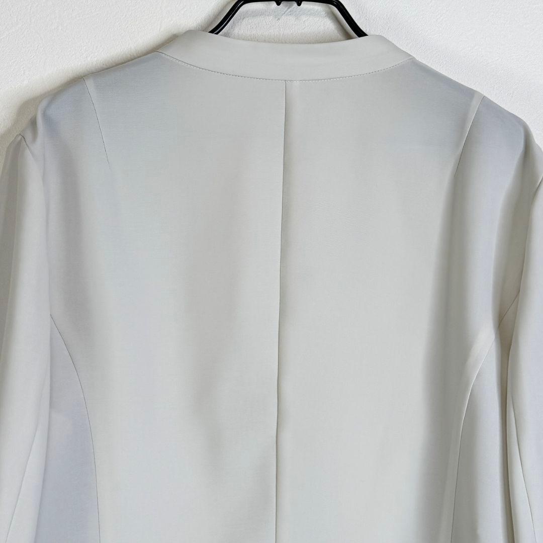 まーみになります　大きいサイズ ドライタッチ生地 ノーカラージャケット