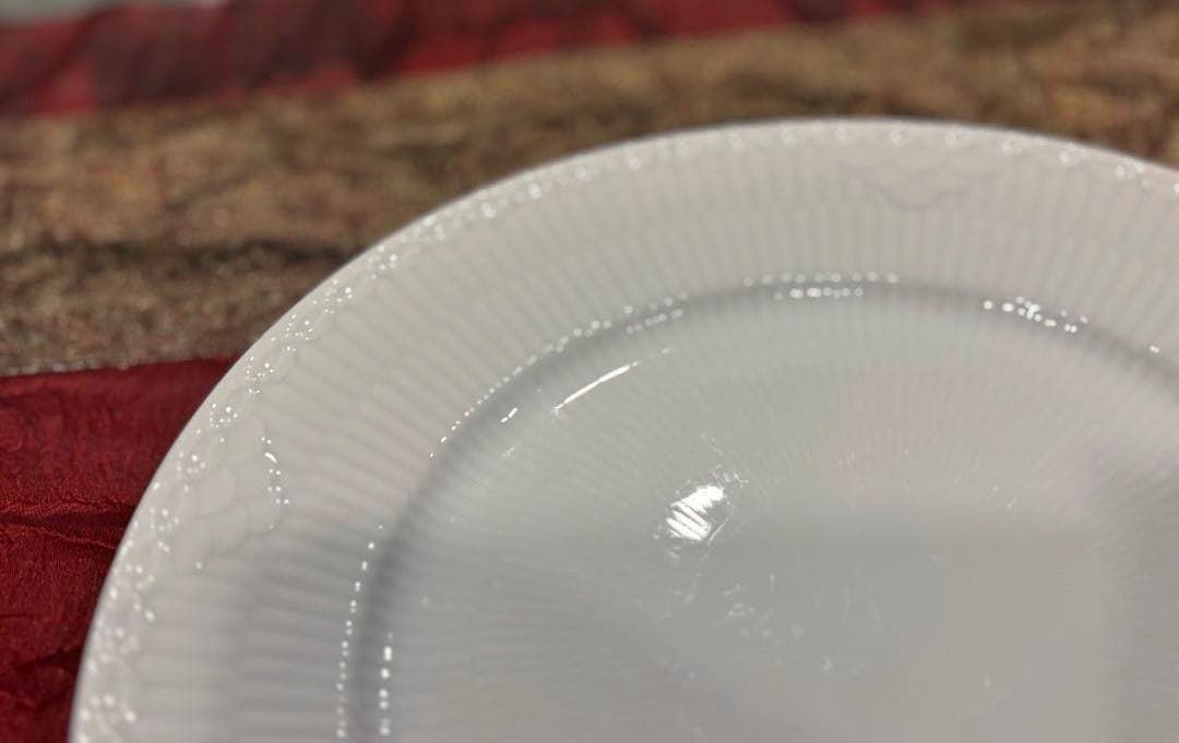 ロイヤルコペンハーゲン　ホワイトフルーテッド　22cm 5枚セット