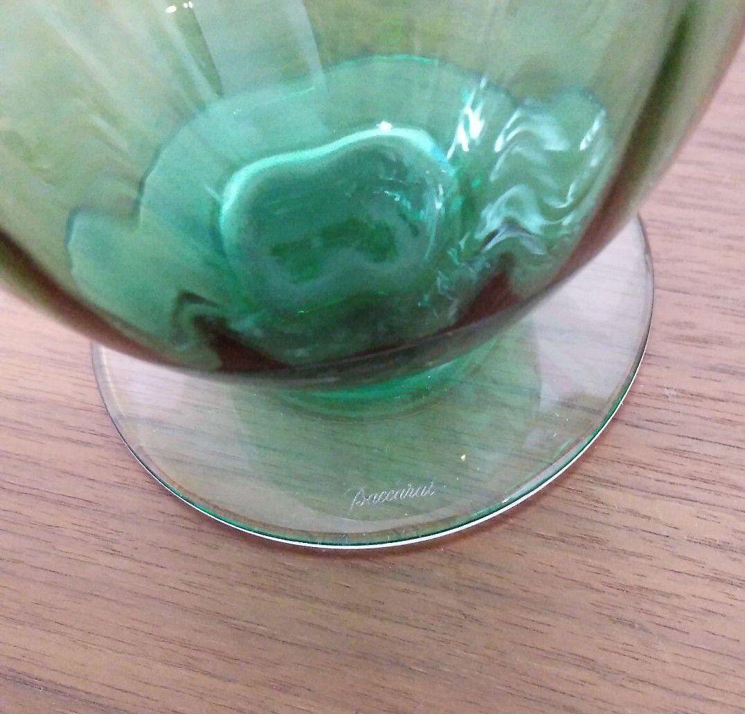 Baccarat　一輪挿し　アクアレーユ　2点セット　グリーン　&　ブルー